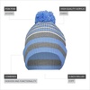 image:imageHolloway Spirit Pom BeanieColumbia BlueHeather GreyWhite