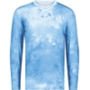 image:imageHolloway Unisex Adult Youth CottonTouch Poly Cloud Long Sleeve TeeColumbia Blue Cloud Print