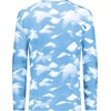 image:imageHolloway Unisex Adult Youth CottonTouch Poly Cloud Long Sleeve TeeColumbia Blue Glacier Print