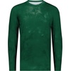 image:imageHolloway Unisex Adult Youth CottonTouch Poly Cloud Long Sleeve TeeDark Green Cloud Print
