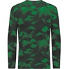image:imageHolloway Unisex Adult Youth CottonTouch Poly Cloud Long Sleeve TeeDark Green Glacier Print