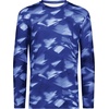 image:imageHolloway Unisex Adult Youth CottonTouch Poly Cloud Long Sleeve TeeNavy Glacier Print
