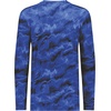 image:imageHolloway Unisex Adult Youth CottonTouch Poly Cloud Long Sleeve TeeNavy Shockwave Print
