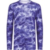 image:imageHolloway Unisex Adult Youth CottonTouch Poly Cloud Long Sleeve TeePurple Shockwave Print