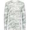 image:imageHolloway Unisex Adult Youth CottonTouch Poly Cloud Long Sleeve TeeSilver Shockwave Print
