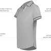 image:imageHolloway Womens Holloway Womens Performance Polo Powered by CoolcoreAthletic GreyBlack