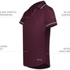image:imageHolloway Womens Holloway Womens Performance Polo Powered by CoolcoreMaroonWhite