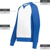 image:imageHolloway Womens Ladies AllAmerican Fleece CrewRoyal HeatherWhite