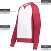 image:imageHolloway Womens Ladies AllAmerican Fleece CrewScarlet HeatherWhite