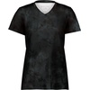 image:imageHolloway Womens Ladies Stock CottonTouch Poly TeeBlack Cloud Print