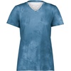 image:imageHolloway Womens Ladies Stock CottonTouch Poly TeeColumbia Blue Cloud Print