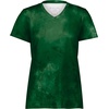 image:imageHolloway Womens Ladies Stock CottonTouch Poly TeeDark Green Cloud Print