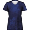 image:imageHolloway Womens Ladies Stock CottonTouch Poly TeeNavy Cloud Print