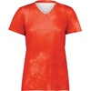 image:imageHolloway Womens Ladies Stock CottonTouch Poly TeeOrange Cloud Print
