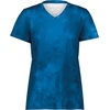 image:imageHolloway Womens Ladies Stock CottonTouch Poly TeeRoyal Cloud Print