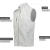 image:imageHolloway mens Holloway Alpine Sweater Fleece VestSilver Heather