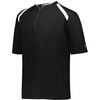 image:imageHolloway Boys Holloway Boys Clubhouse Short Sleeve Pullover Cage JacketBlackWhite