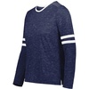 Navy Heather/White