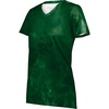 Dark Green Cloud Print