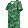 Dark Green Shockwave Print