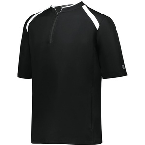image:imageHolloway Boys Holloway Boys Clubhouse Short Sleeve Pullover Cage JacketBlackWhite