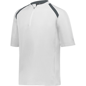 image:imageHolloway Boys Holloway Boys Clubhouse Short Sleeve Pullover Cage JacketWhiteGraphite