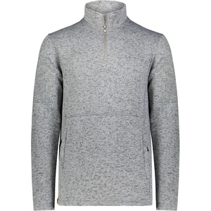image:imageHolloway Mens Holloway Alpine Sweater Fleece 14 Zip PulloverGraphite Heather