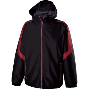 image:imageHolloway Mens Holloway Charger Jacket  Waterresistant Stylish Outerwear With Athletic Fit Perfect for Active MenBlack  Scarlet