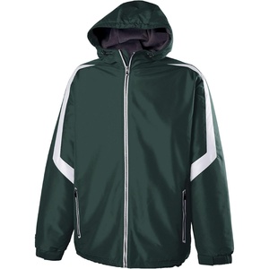 image:imageHolloway Mens Holloway Charger Jacket  Waterresistant Stylish Outerwear With Athletic Fit Perfect for Active MenDark Green  White