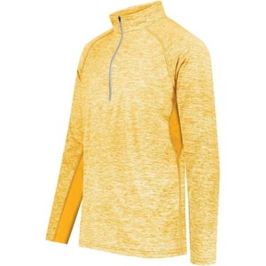image:imageHolloway Mens Holloway Electrify Coolcore 12 Zip PulloverGold Heather