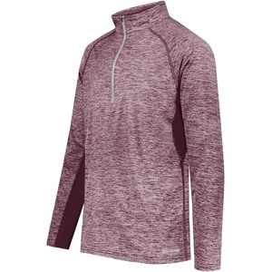 image:imageHolloway Mens Holloway Electrify Coolcore 12 Zip PulloverMaroon Heather
