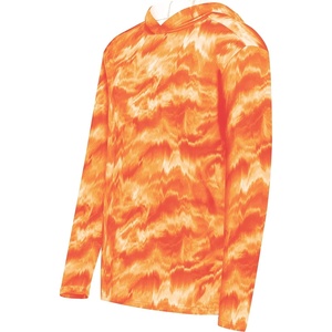 image:imageHolloway Mens Stock Cottontouch Poly HoodieOrange Shockwave Print