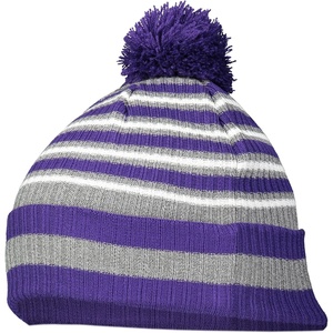image:imageHolloway Spirit Pom BeaniePurpleHeather GreyWhite