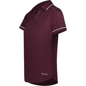 image:imageHolloway Womens Holloway Womens Performance Polo Powered by CoolcoreMaroonWhite