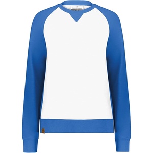 image:imageHolloway Womens Ladies AllAmerican Fleece CrewRoyal HeatherWhite