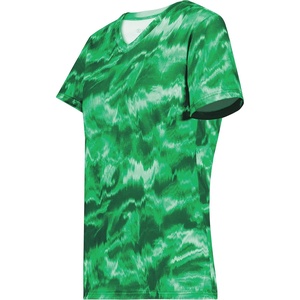 image:imageHolloway Womens Ladies Stock CottonTouch Poly TeeKelly Shockwave Print