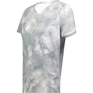 image:imageHolloway Womens Ladies Stock CottonTouch Poly TeeSilver Cloud Print
