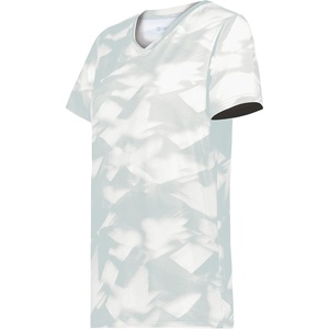 image:imageHolloway Womens Ladies Stock CottonTouch Poly TeeSilver Glacier Print