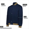 image:imageHolloway Heritage Mens Cage Jacket  Outerwear with Quilted Lining  WaterResistant Finish for AllWeather WearNavyLight GoldWhite