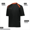 image:imageHolloway Mens Mens Clubhouse Short Sleeve Pullover Cage Jacket  Ultimate Athletic Performance Wear for Maximum MobilityBlackOrange