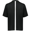 image:imageHolloway Mens Mens Clubhouse Short Sleeve Pullover Cage Jacket  Ultimate Athletic Performance Wear for Maximum MobilityBlackWhite
