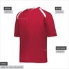 image:imageHolloway Mens Mens Clubhouse Short Sleeve Pullover Cage Jacket  Ultimate Athletic Performance Wear for Maximum MobilityScarletrletWhite