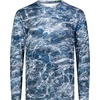 image:imageHolloway Mens Mossy Oak Momentum Long Sleeve TeeMo Elements Aqua Blackfin