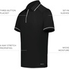image:imageHolloway Mens Powered by Coolcore Performance PoloBlackWhite
