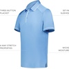 image:imageHolloway Mens Powered by Coolcore Performance PoloColumbia BlueWhite