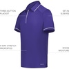 image:imageHolloway Mens Powered by Coolcore Performance PoloPurpleWhite