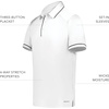 image:imageHolloway Mens Powered by Coolcore Performance PoloWhiteBlack