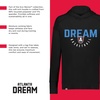 image:imageHolloway WNBA Atlanta Dream Womens Ventura Soft Knit Comfortable Hoodie For ActivewearMulti