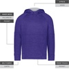 image:imageHolloway Womens Holloway Allpro Performance Fleece HoodiePurple HeatherSilver