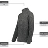 image:imageHolloway Womens Holloway Alpine Sweater Fleece 14 Zip PulloverBlack Heather